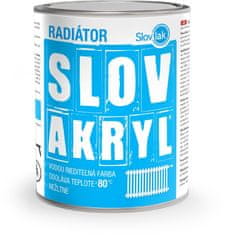 SLOVLAK SLOVAKRYL RADIÁTOR - Farba na radiátory 0,75 kg 1000 - biela