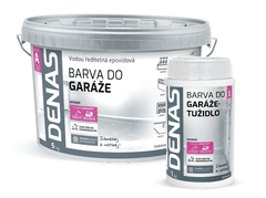 Barvy laky Hostivař DENAS GARÁŽ - epoxidová 2 zložková farba na podlahu 5kg (+1kg tužidlo) ral 7040 - šedý