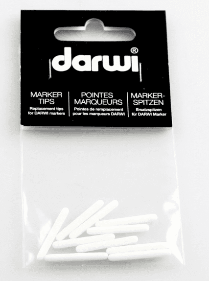 Darwi DARWI LEATHER - Náhradný hrot do fixy na kožu 10 ks 6ml/1,2mm