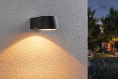 Paulmann PAULMANN LED vonkajšie nástenné svietidlo Capea neláka hmyz IP44 96x128mm 2200K 6W 230V 98 ° čierna hliník 94713