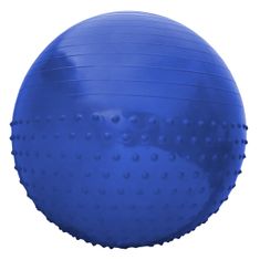 Sportvida Gymnastická lopta Sportvida 55 cm s výčnelkami ANTI BURST modrý
