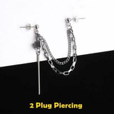 KPOP2EU BTS J-Hope Náušnice - 2 Plug Piercing