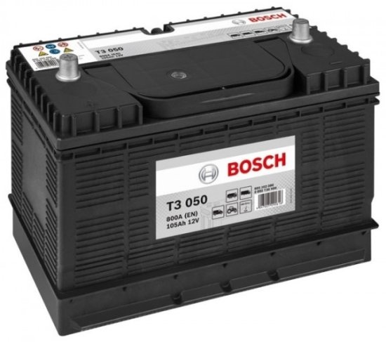 Bosch T3 105 Ah Autobatéria 12V , 800 A, ĽAVÁ !!! 0 092 T30 500