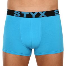 Styx Pánske boxerky športová guma nadrozmer svetlo modré (R1169) - veľkosť 5XL