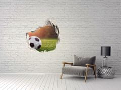 Wallmuralia.sk 3D diera nálepka Futbal 100x100 cm