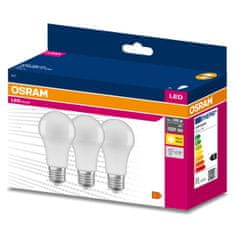 Osram 3x LED žiarovka E27 A60 13W = 100W 1521lm 3000K Teplá biela 200°