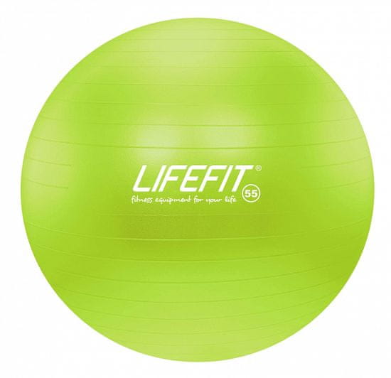 LIFEFIT Gymnastická lopta ANTI-BURST 55 cm, zelený