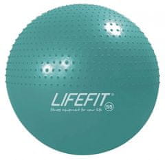 LIFEFIT Gymnastický masážny lopta MASSAGE BALL 55 cm, tyrkysový