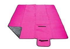 CALTER Pikniková deka GRADY, 200x150 cm, ružová