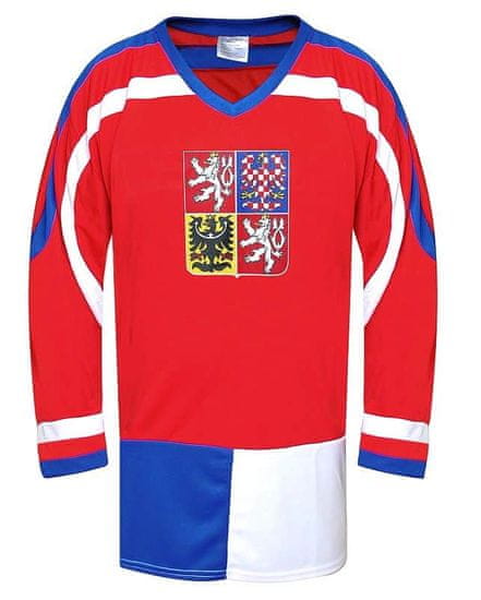 Sportteam Hokejový dres ČR 1, červený Oblečenie veľkosť: XL