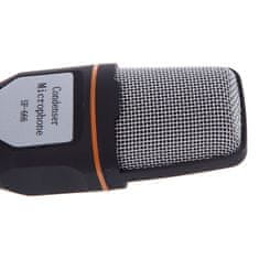 Northix Vysoko kvalitný štúdiový mikrofón – 3,5 mm – zlatá edícia 