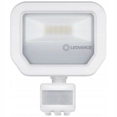 LEDVANCE LED Reflektor 10W 1100lm 3000K Teplá biela IP65 biely so senzorom pohybu a súmraku