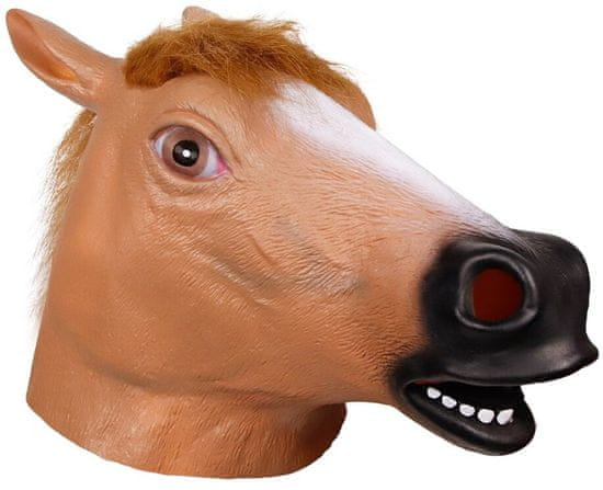 ER4 Konská hlava maska kôň strana prestrojenie latex