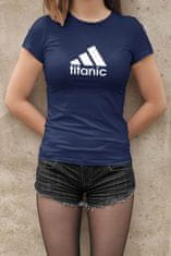 Superpotlac Dámske tričko Titanic, Ružová 2XL