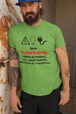 Superpotlac Pánske tričko Elektrikár, Citrónová XS