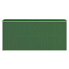 Vidaxl Záhradná kôlňa zelená 192x440x223 cm pozinkovaná oceľ