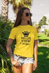 Superpotlac Dámske tričko Princezné sa rodia v októbri, Svetlomodrá XL
