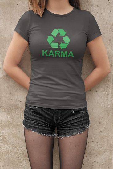 Superpotlac Dámske tričko Karma