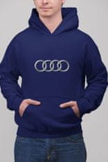 Superpotlac Pánska mikina s logom auta Audi, Fľaškovozelená M