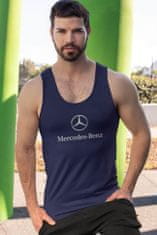 Superpotlac Pánske tielko s logom auta Mercedes Benz, Biela L