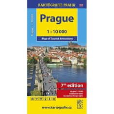 Prague - Mapa of Tourist Attractions /1:10 tis.