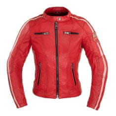 W-TEC Dámska kožená bunda Umana Farba červená, Veľkosť XS