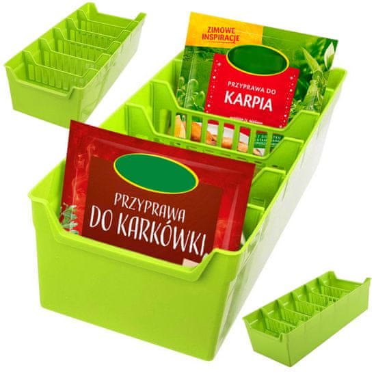 ORION Organizér Na Korenie Kuchynská Taška Tote Bag Green Divided