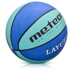 Meteor Basketbalová lopta METEOR LAYUP veľ.3 modrá D-381