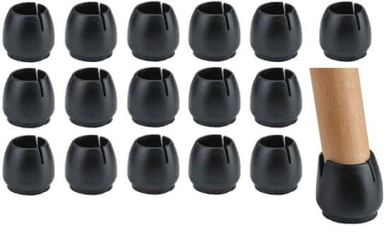 Korbi Plstené podložky pod nohy stoličiek, 16 ks, 17-21 mm