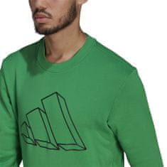 Adidas Mikina zelená 176 - 181 cm/L Graphic Crew