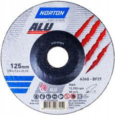 Norton Hliníkový brúsny kotúč ALU 125x7mm