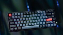 Keychron Mechanická klávesnica, bezdrôtová/drôtová, hliníkový rám, RGB podsvietenie, Hot-swap, Switch Red