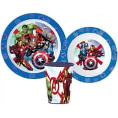 Stor Sada plastového riadu Avengers s kelímkom