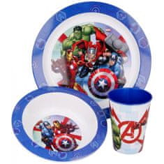 Stor Sada plastového riadu Avengers s kelímkom