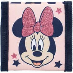 Vadobag Dievčenská peňaženka Disney - Minnie Mouse s trblietavou mašľou