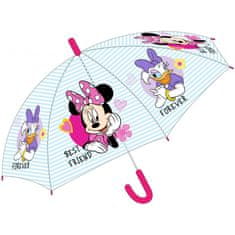 E plus M Dievčenský vystreľovací dáždnik Minnie Mouse a Kačička Daisy