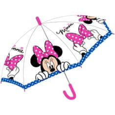 E plus M Dievčenský transparentný dáždnik Disney - Minnie Mouse