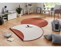 NORTHRUGS Kusový koberec Twin-Wendeteppiche 103098 terra creme kruh – na von aj na doma 140x140 (priemer) kruh