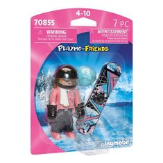 Playmobil Snowboardistka , Figúrky, 7 dielikov, 70855