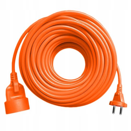 Plast Rol Záhradný predlžovací kábel oranžový 30m 2x1 mm2 2500W