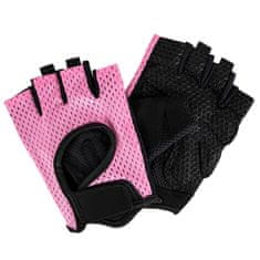 Northix Fitness rukavice, ružové - L 