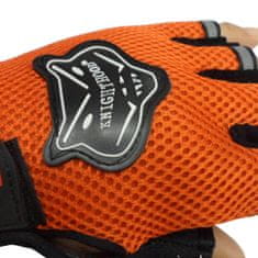 Northix Tréningové rukavice, oranžová – jedna veľkosť 
