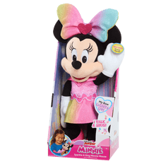 Alltoys Minnie Mouse spievajúci plyšák v lesklých šatách