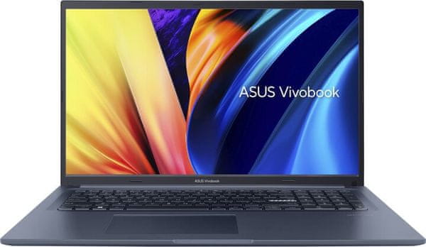 Notebook Asus VivoBook 17 (X1702ZA-AU050W) Full HD SSD tenký rámeček procesor Intel Core 12. generace Intel UHD Graphics integrovaná grafická karta výkon práce zábava
