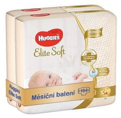 Huggies mesačné balenie 2x Elite Soft Newborn č.2 -164ks