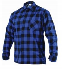 STALCO Modrá flanelová pracovná košeľa veľkosť XXXL