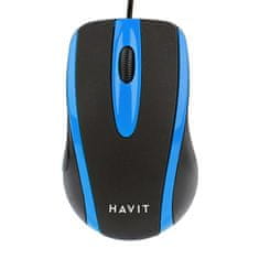 Havit Univerzálna myš Havit MS753 (čierna a modrá)