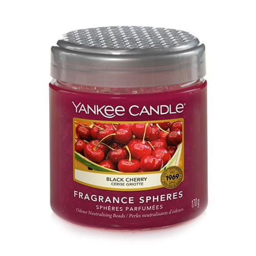 Yankee Candle Vonné perličky v dóze , Čierna čerešňa, 170 g