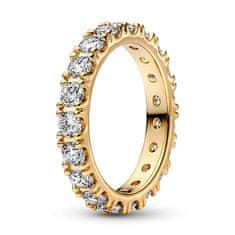 Pandora Trblietavý pozlátený prsteň Shine Timeless 160050C01 (Obvod 56 mm)