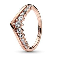 Pandora Trblietavý bronzový prsteň Rose Timeless 182320C01 (Obvod 56 mm)